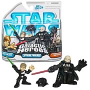 Star Wars Galactic Heroes Luke Skywalker & Darth Vader, NM